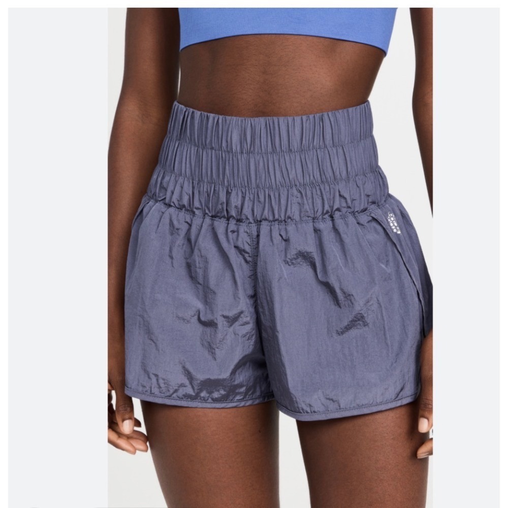 FP Movement The Way Home Shorts Womens Medium High Rise Smocked Running